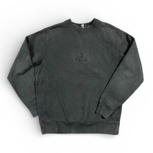Lakai Black Crewneck Sweatshirt Embroidered Logo | Size Small | Women Oversized